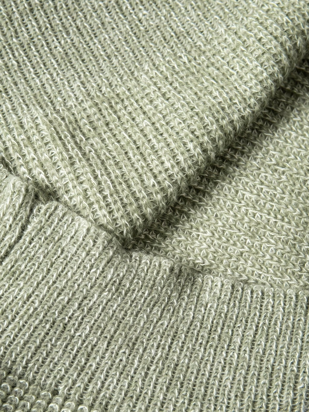 Light Mint Green Oversized Ribbed Knit Crewneck Sweater