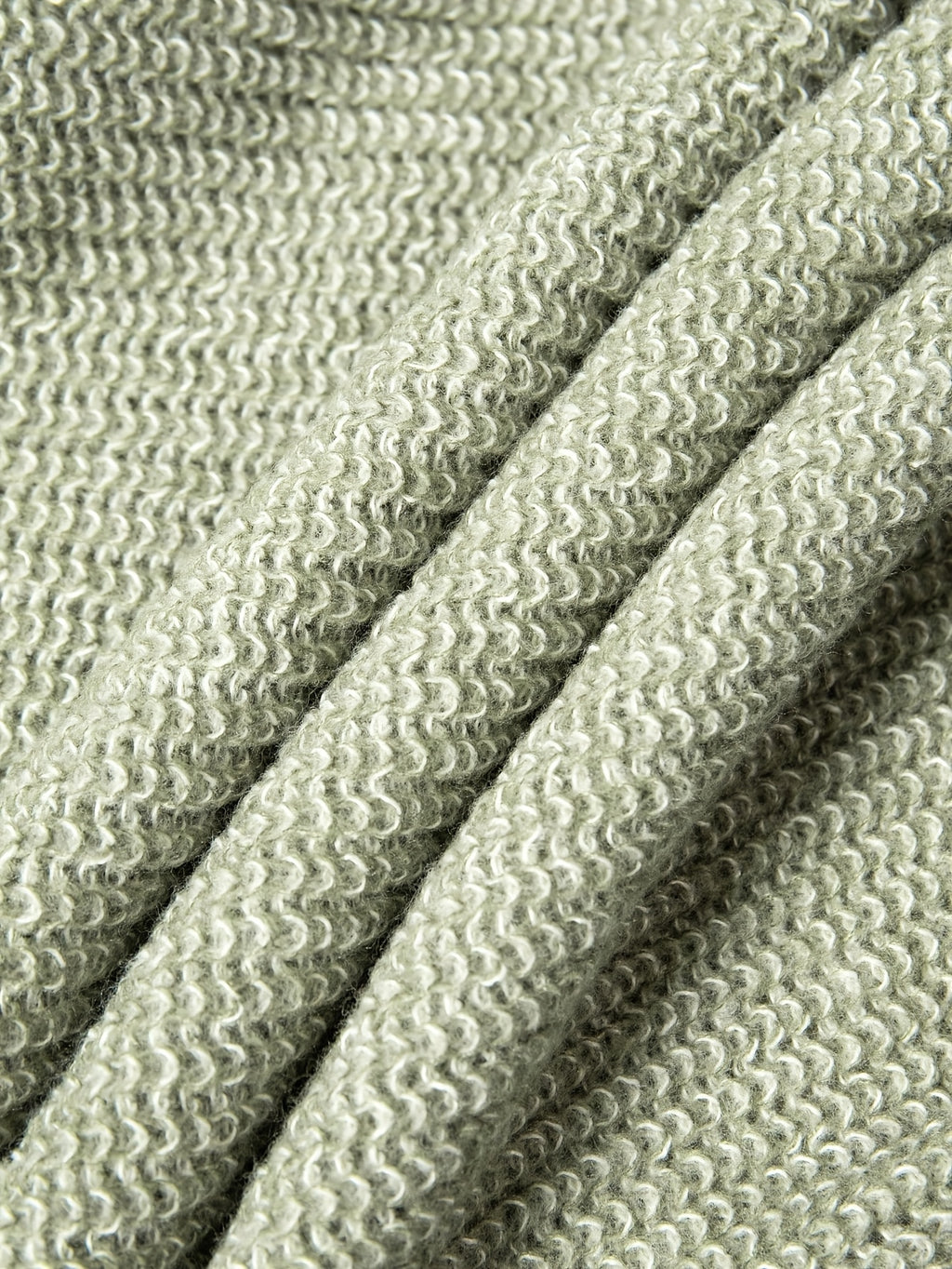 Light Mint Green Oversized Ribbed Knit Crewneck Sweater