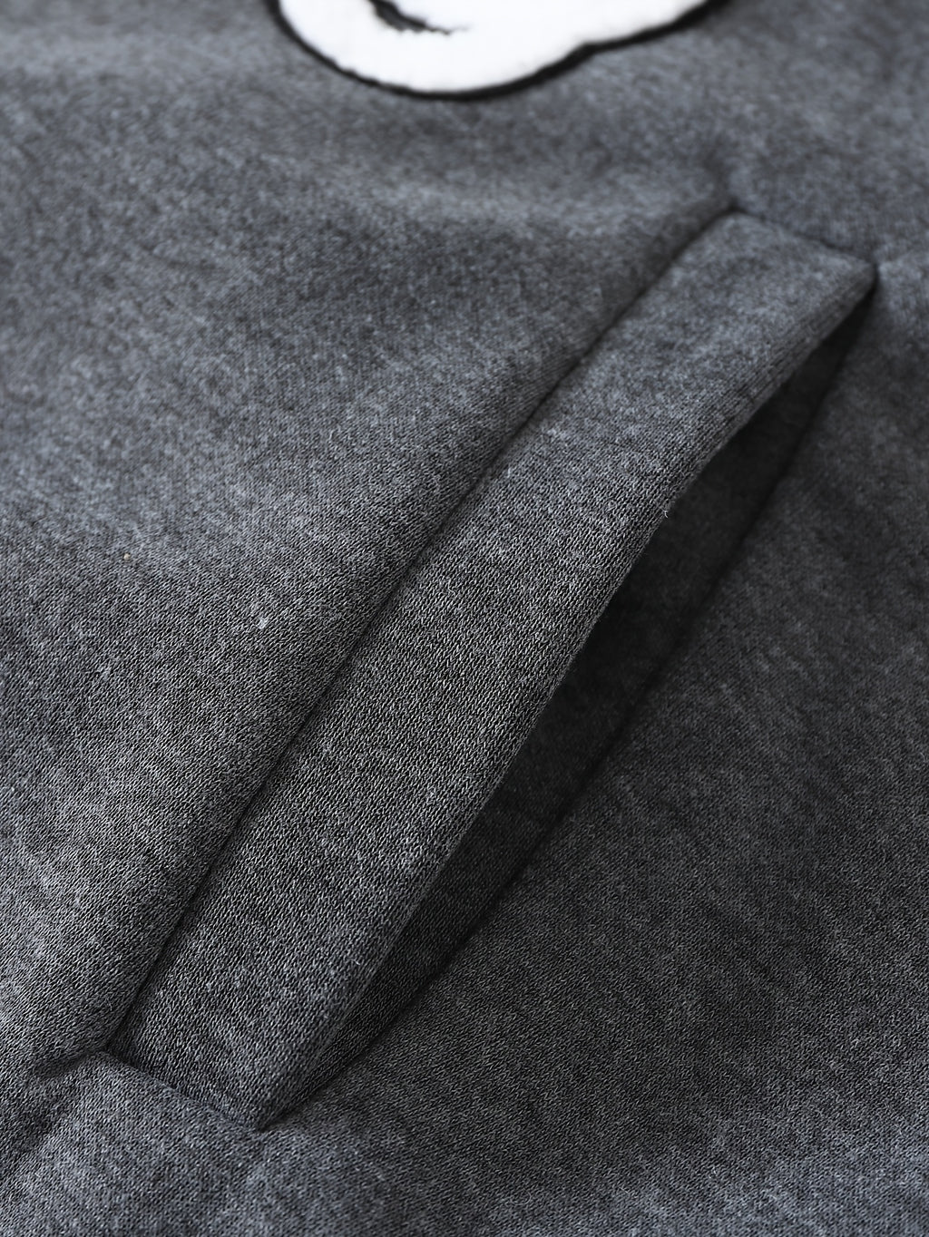 Dark Gray Skeleton Towel-Embroidered Baseball Jacket