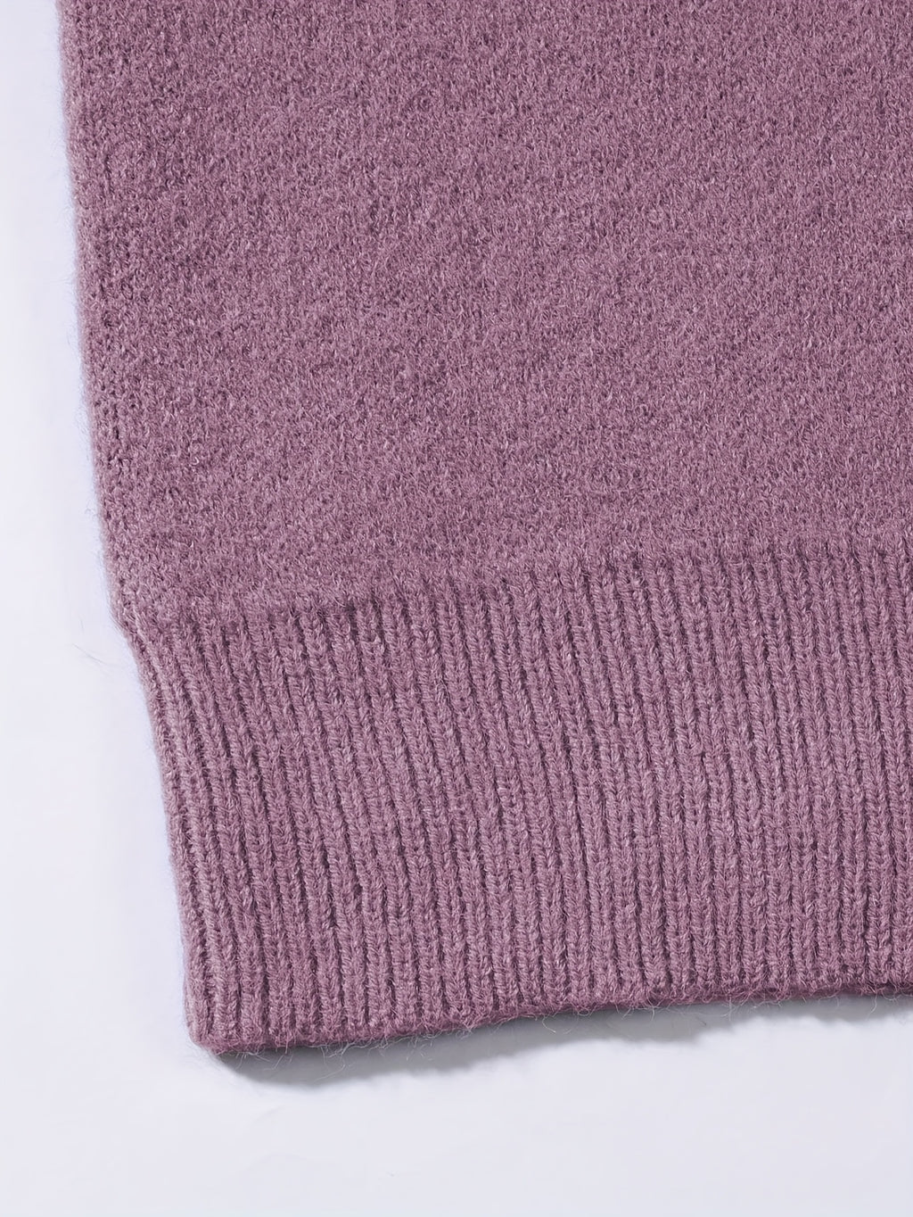 Dusty Purple & Black Skull Graphic Zip-Up Hooded Knit Sweater